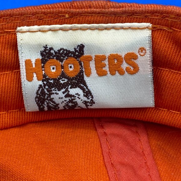 HOOTERS Vintage Baseball Hat Orange with White Lettering Men's/Women's OS Rare - Picture 6 of 8